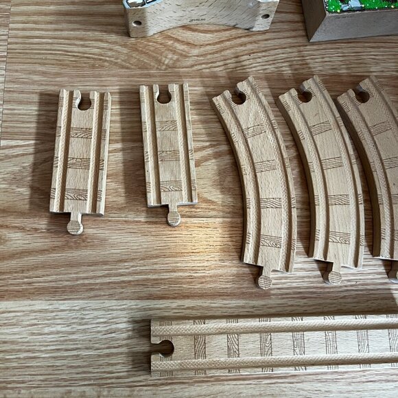 Thomas Train Wooden Railway Wood Track - Picture 3 of 7